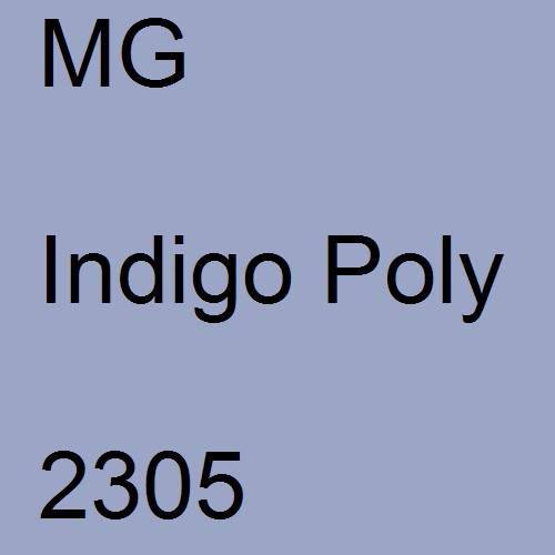 MG, Indigo Poly, 2305.